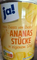 ANANAS STÜCKE in eigenem Saft