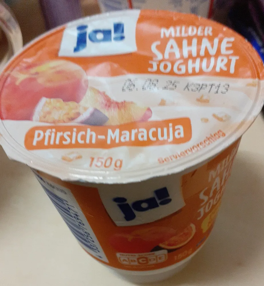 MILDER SAHNE JOGHURT Pfirsich-Maracuja