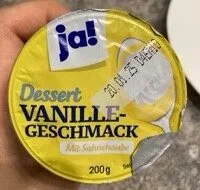 Dessert VANILLE-GESCHMACK Mit Sahnehaube