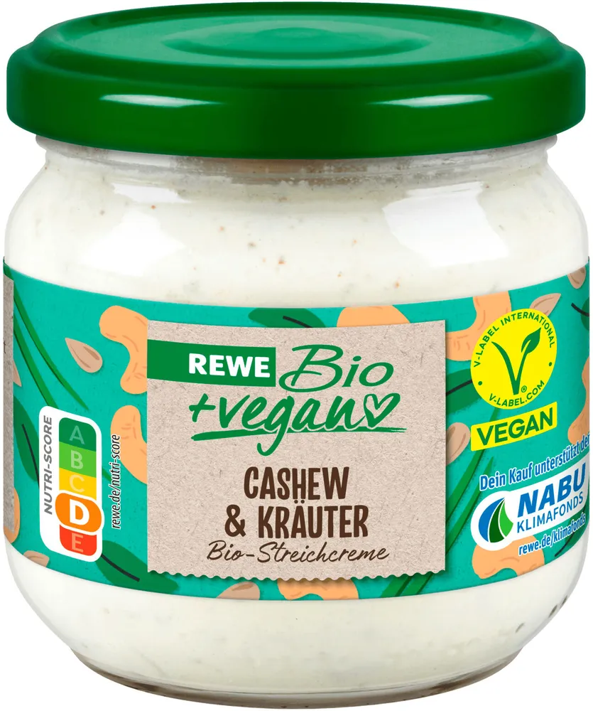 Rewe Bio Streichcreme Cashew & Kräuter vegan