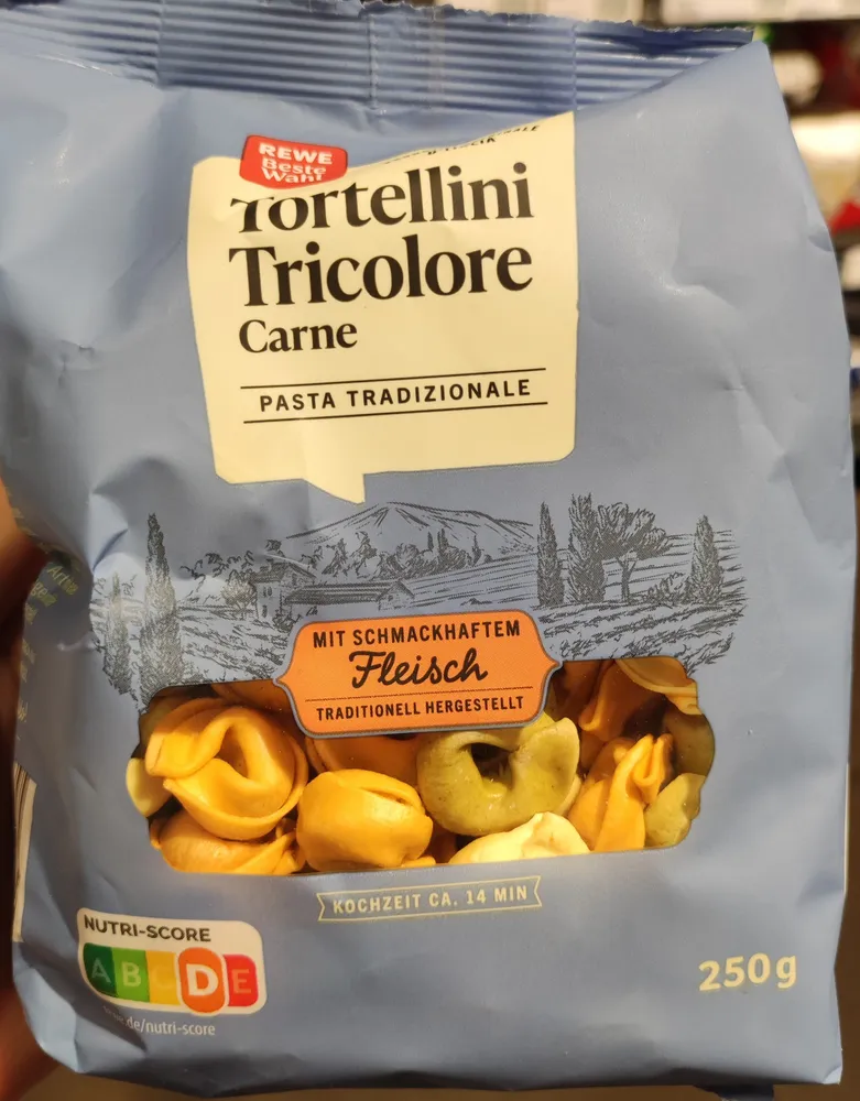 Tortellini tricolore carne