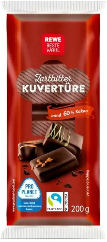 Schokoladenkuvertüre Zartbitter