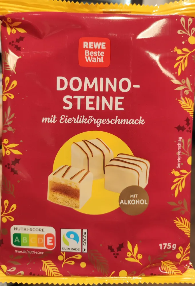 Dominosteine mit Eierlikörgeschmack
