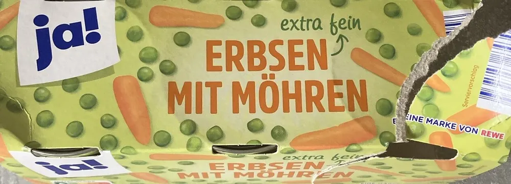 Erbsen mit Möhren