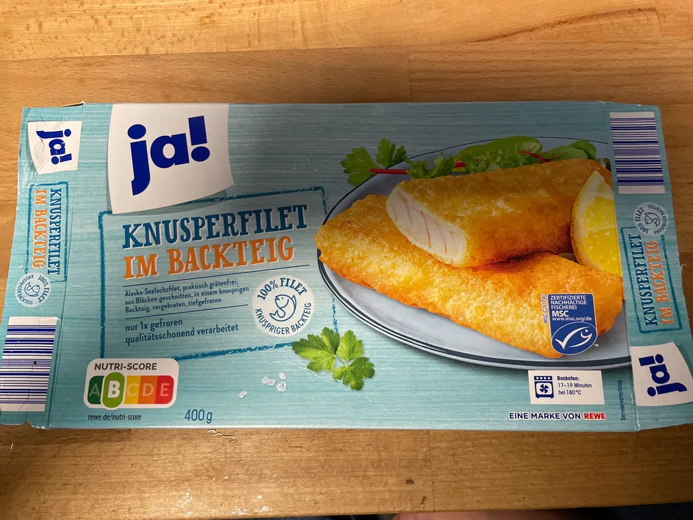 Knusperfilet im Backteig