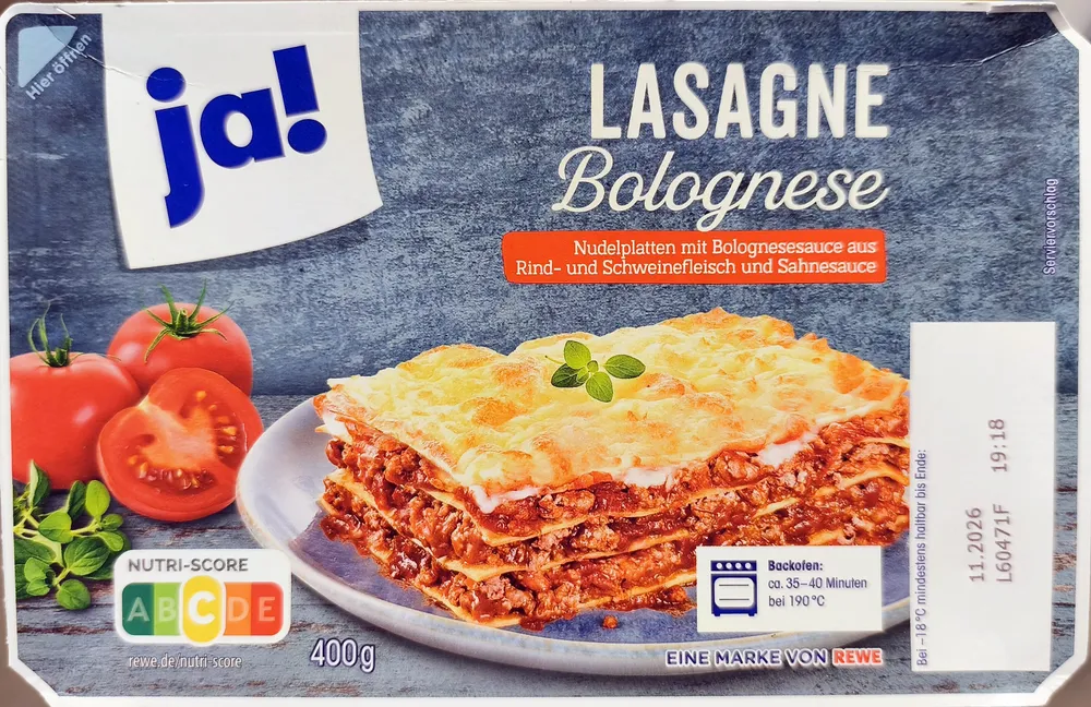 Lasagne Bolognese