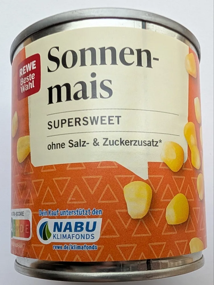 Sonnenmais SUPERSWEET ohne Salz- & Zuckerzusatz*