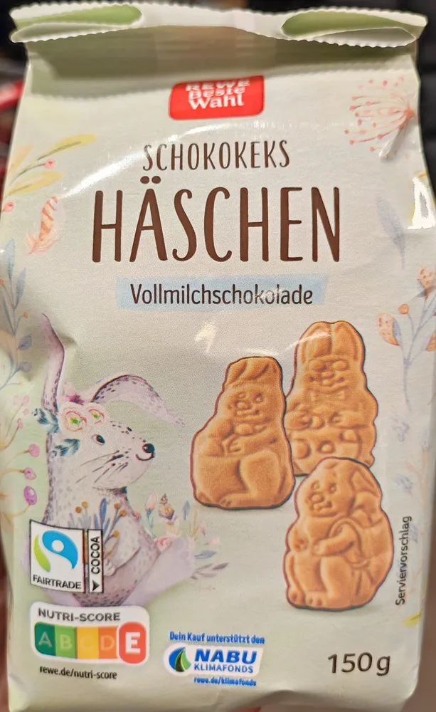 Schokokeks Häschen Vollmilchschokolade