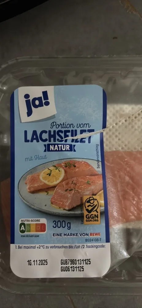 Lachsfilet Natur Mit Haut