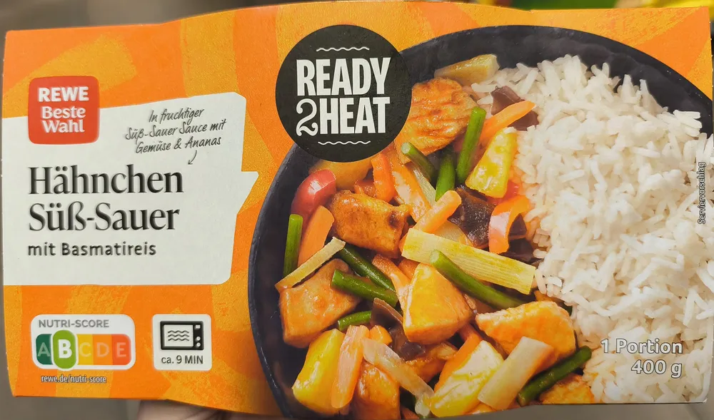 Ready2Heat - Hähnchen Süß Sauer mit Basmatireis
