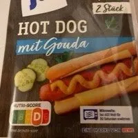Hot dog mit Gouda