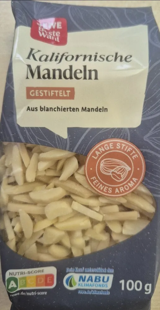 Kalifornische Mandeln gestiftelt