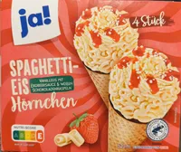 Spaghetti-Eis Hörnchen