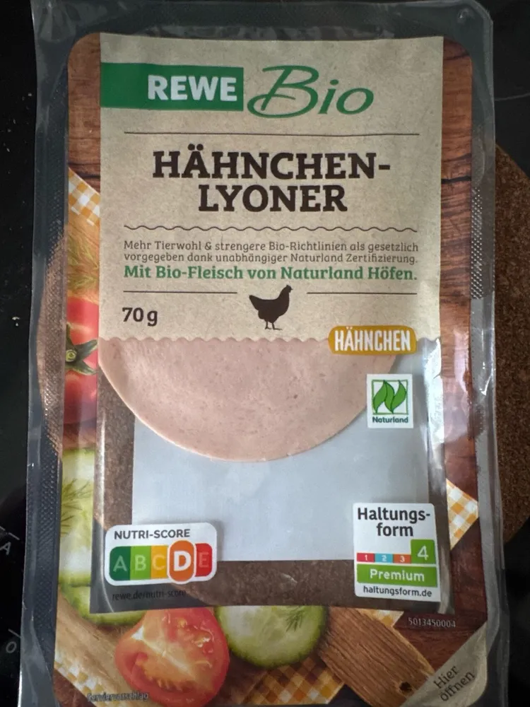 Rewe Bio Hähnchen-Lyoner