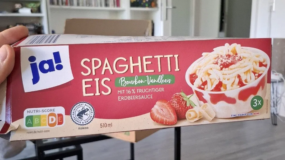 Spaghetti Eis