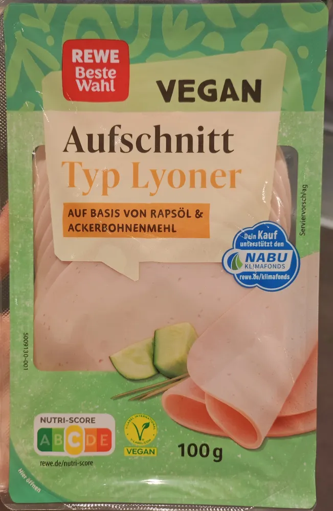 Aufschnitt Typ Lyoner