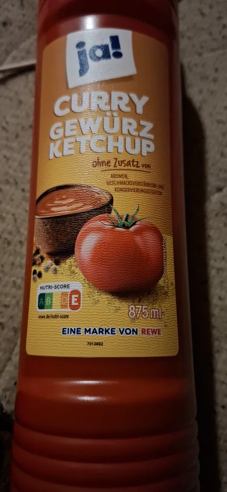 ja! Curry Gewürzketchup