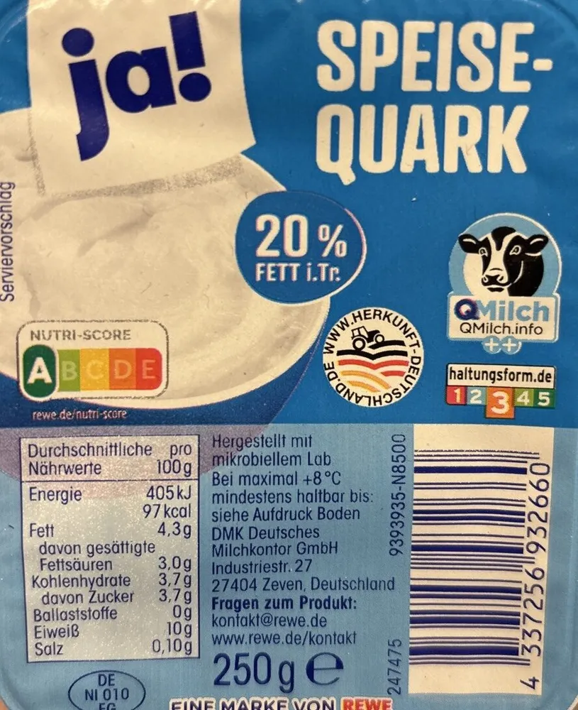 ja! Speisequark 20% 4337256932660