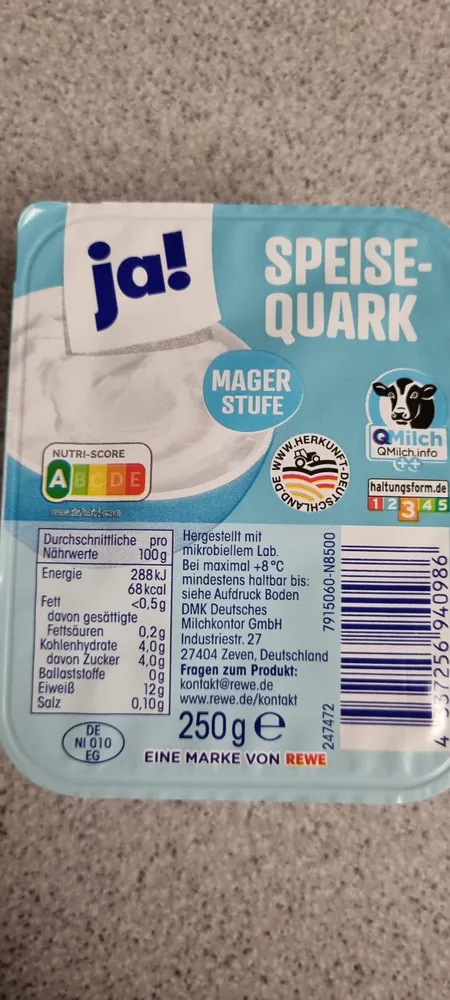 SPEISE-QUARK MAGERSTUFE