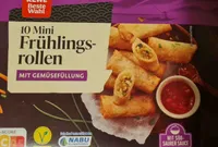 Mini Frühlingsrollen Gemüsefüllung mit süß sauer Soße