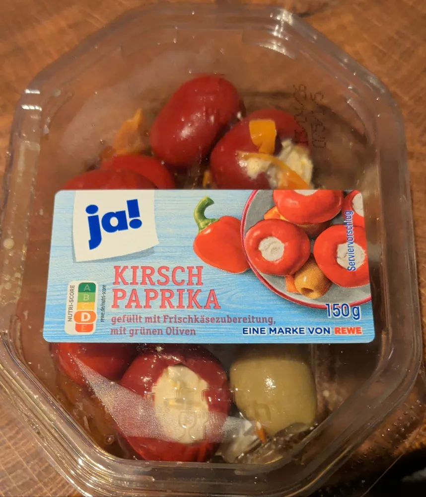 Kirschpaprika Frischkäse