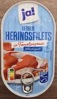 GETEILTE HERINGSFILETS in Tomatensauce fettreduziert