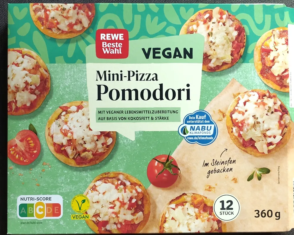Mini-Pizza Pomodoro Vegan