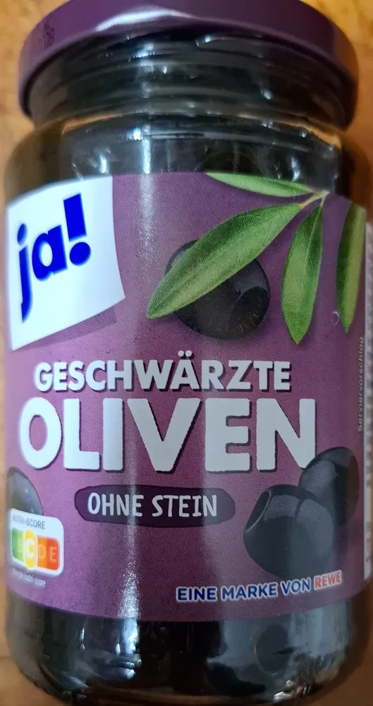 geschwärzte oliven