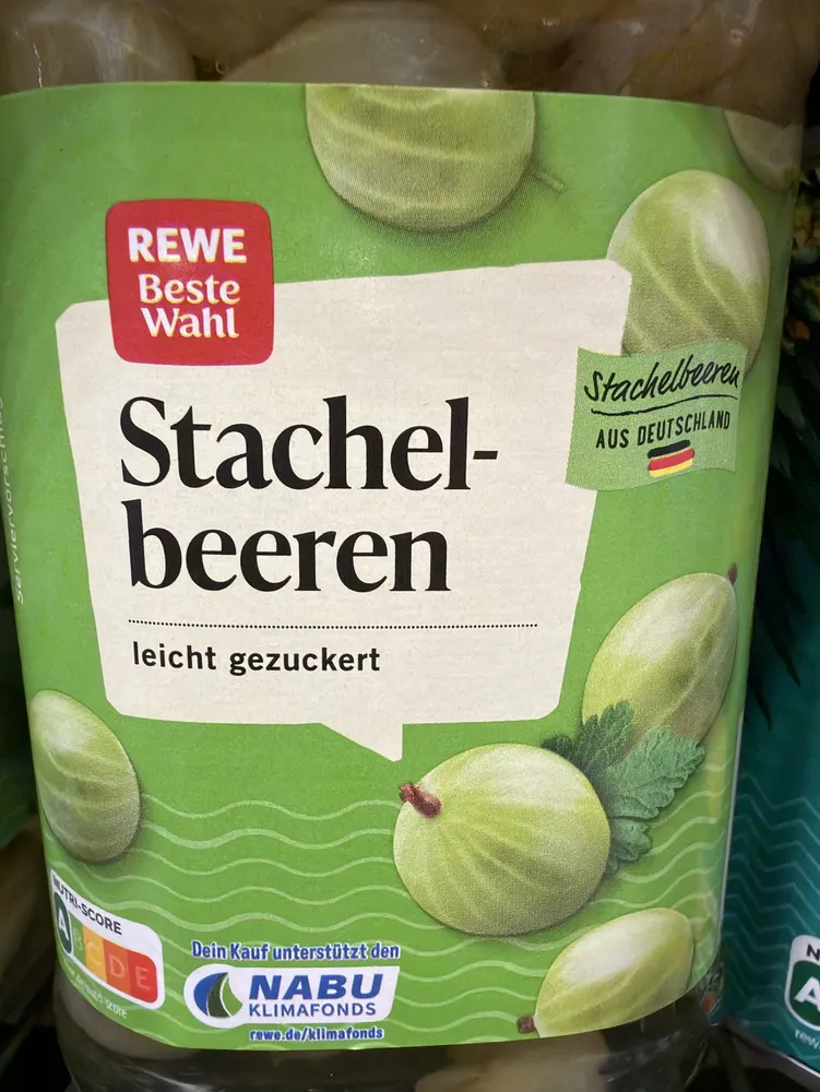 Stachelbeeren gezuckert