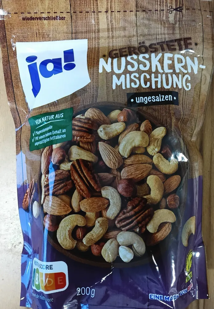 Geröstete Nusskern-Mischung ungesalzen