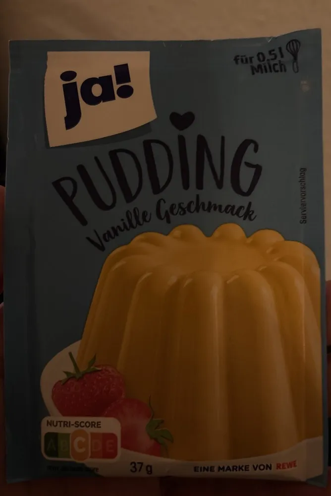 Pudding Vanille Geschmack