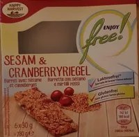Sesam & cranberries riegel