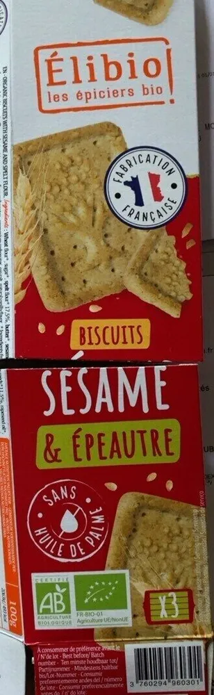 Biscuits Sésame Épeautre