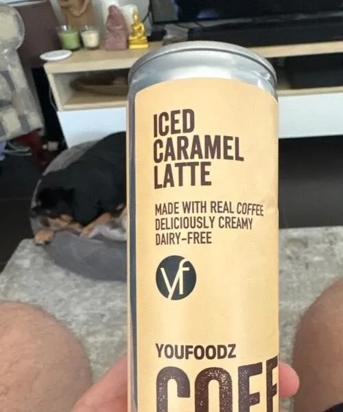 Iced caramel latte