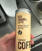 Iced caramel latte