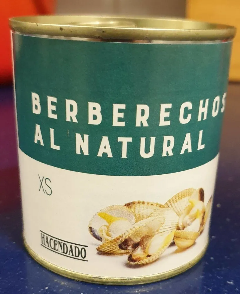 Berberechos al natural