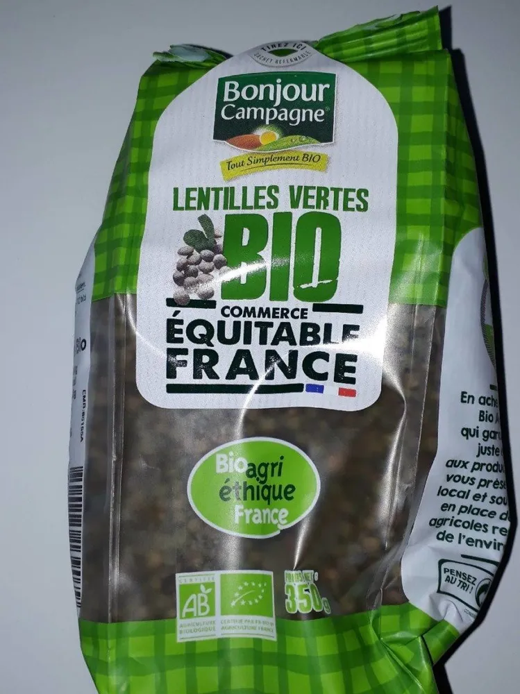 Lentilles vertes bio