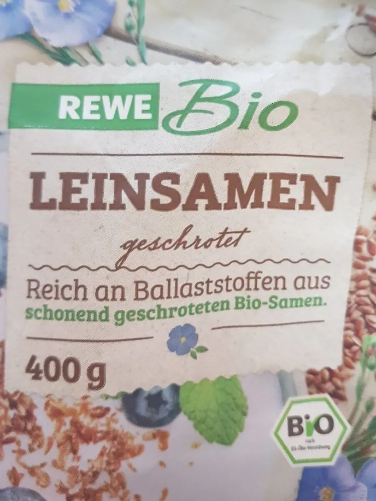 Leinsamen geschrotet