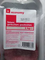 Salami geräuchert, geschnitten