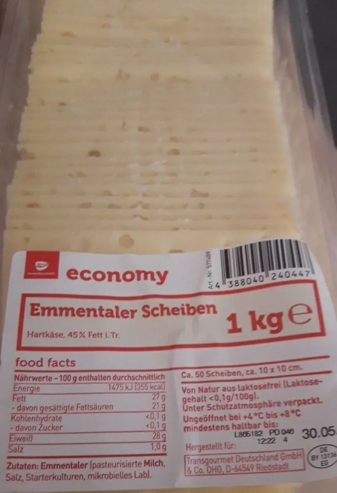 Emmentaler in Scheiben