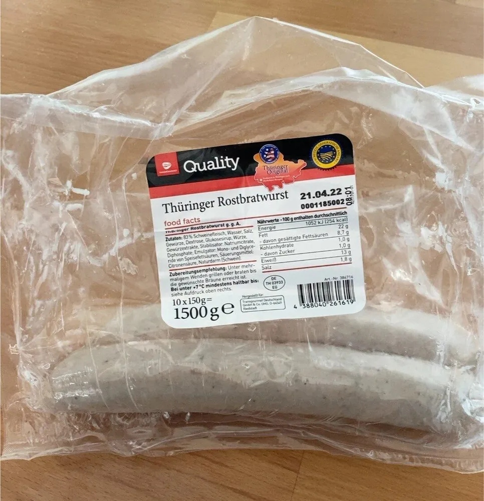 Thüringer Rostbratwurst