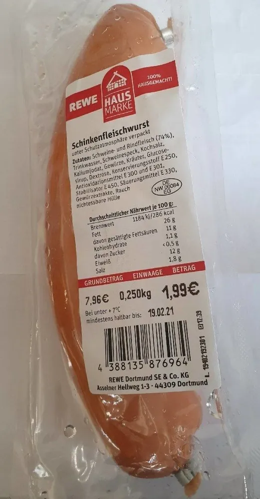 Schinkenfleischwurst