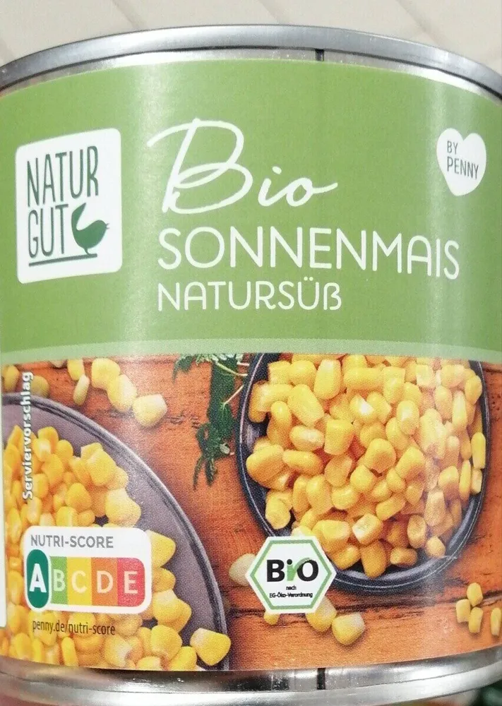 Bio-Sonnenmais natursüß