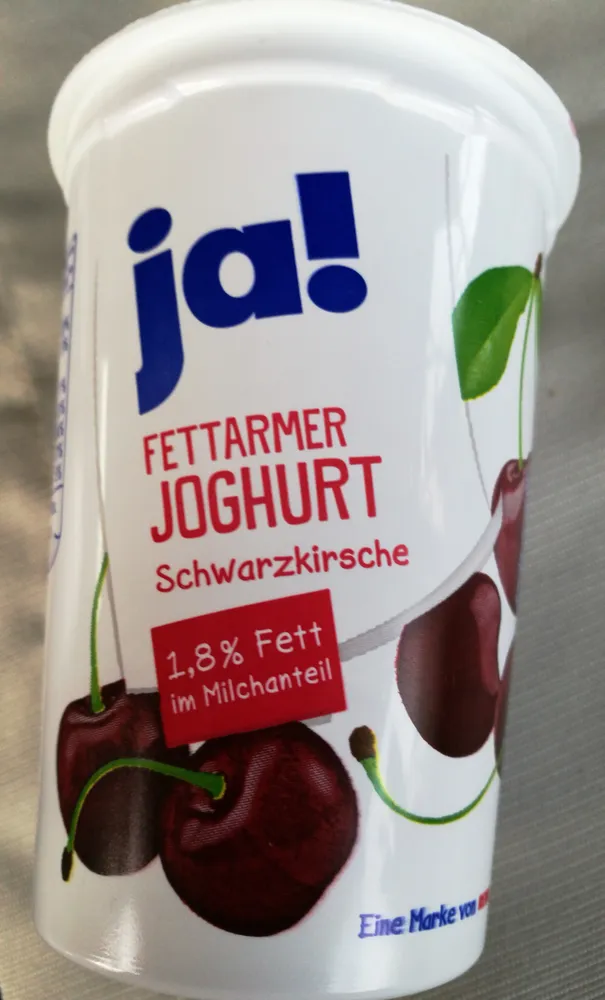 ja! Fettarmer Joghurt Schwarzkirsche