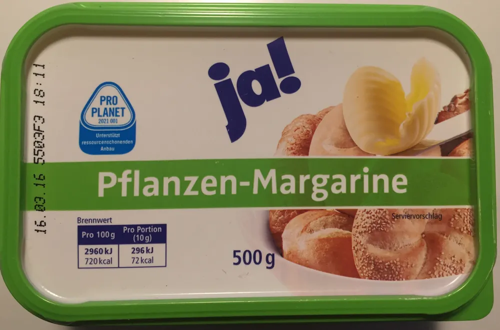 Pflanzen-Margarine