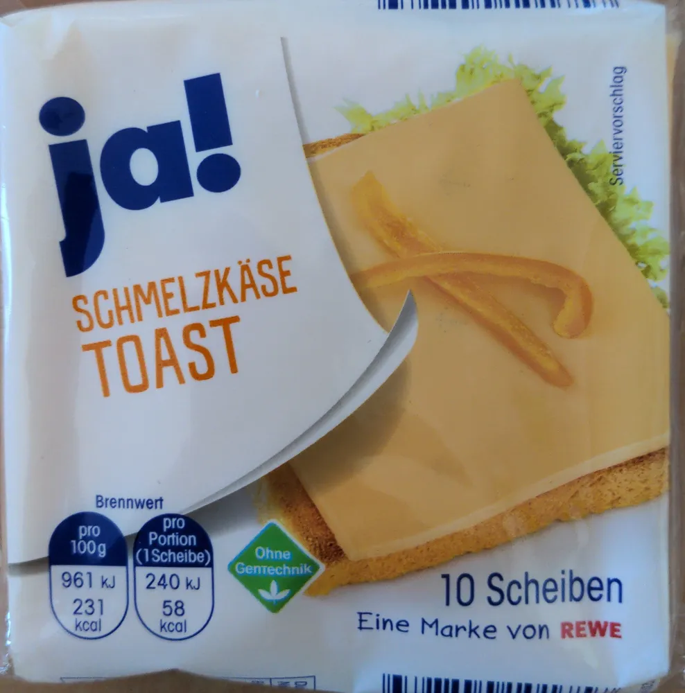 Schmelzkäse Toast
