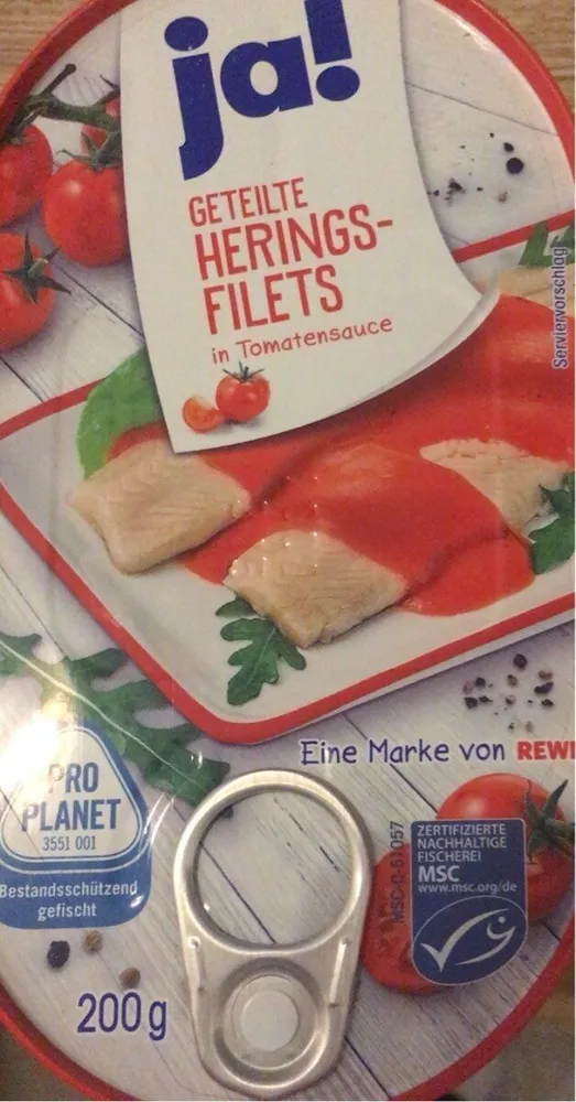 Heringsfilets in Tomatensauce