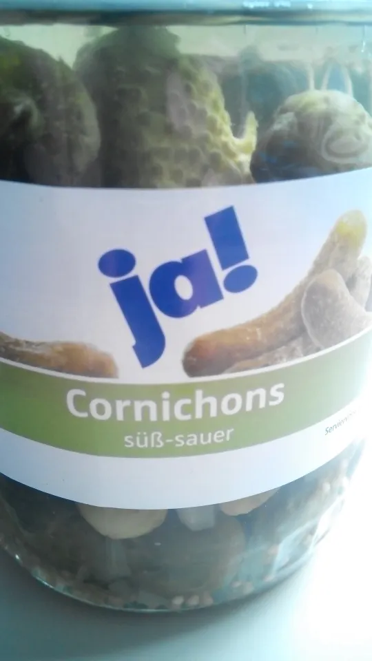 Glas Gurken Cornichons
