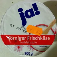 Körniger Frischkäse Halbfettstufe