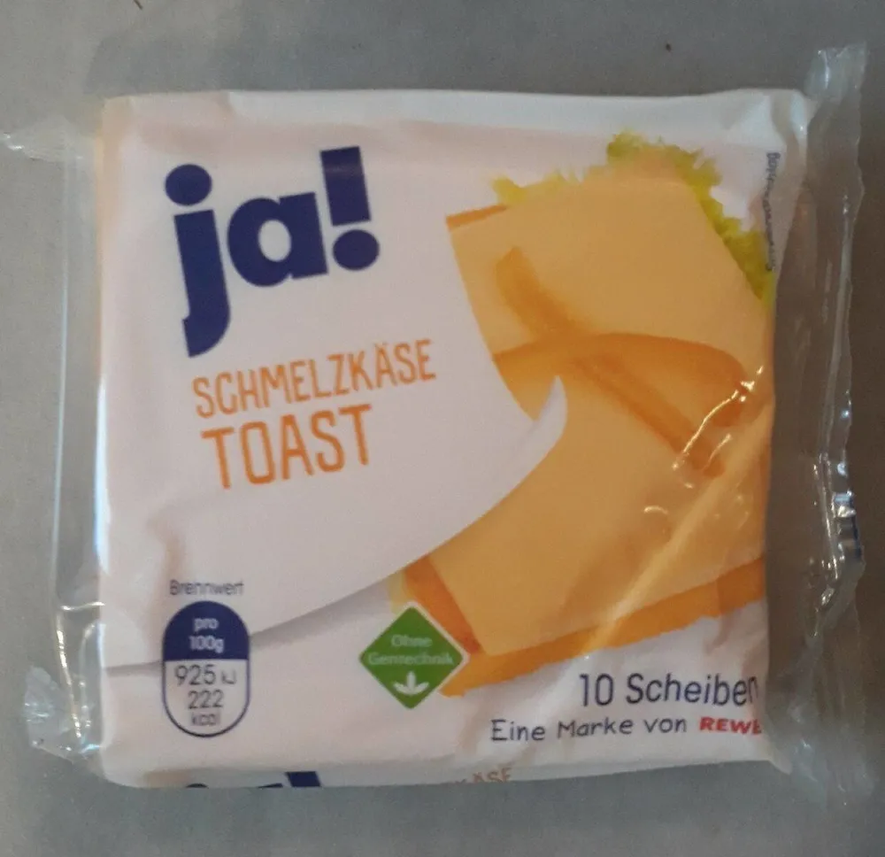 Schmelzkase, Toast